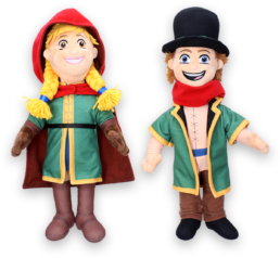 Grimmburgh plush toys sister and brother Grimm